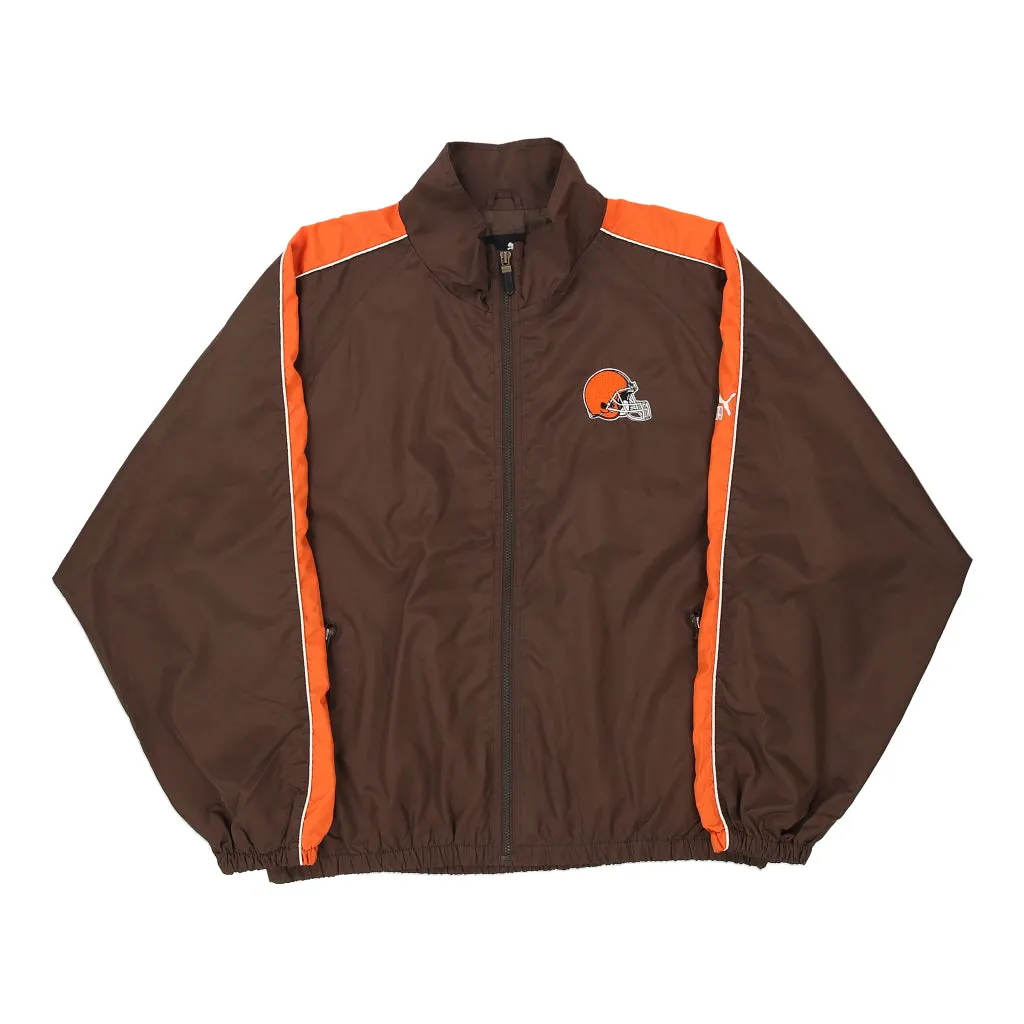 Cleveland Browns Puma NFL Jacket - XL Brown Polyester Blend