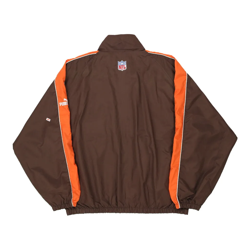 Cleveland Browns Puma NFL Jacket - XL Brown Polyester Blend