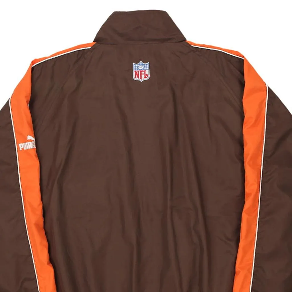 Cleveland Browns Puma NFL Jacket - XL Brown Polyester Blend