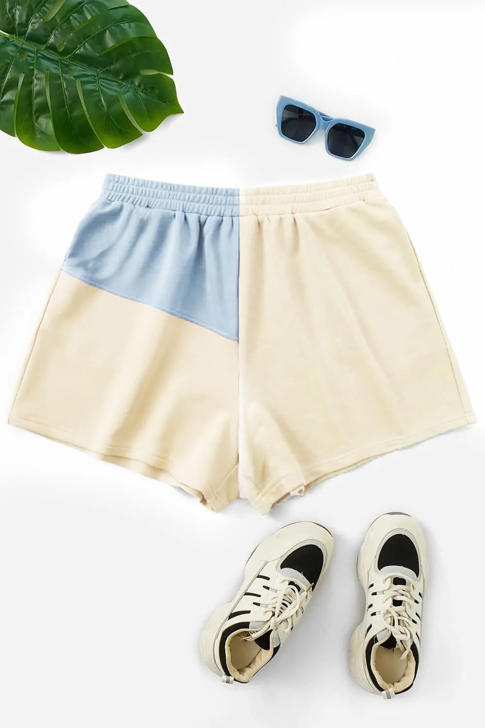 Colorblocked Women Shorts