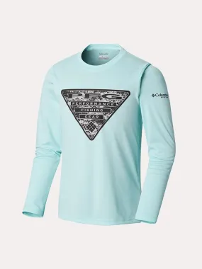     COLUMBIA  Boys' Terminal Tackle Triangle Fill Long Sleeve Tee    