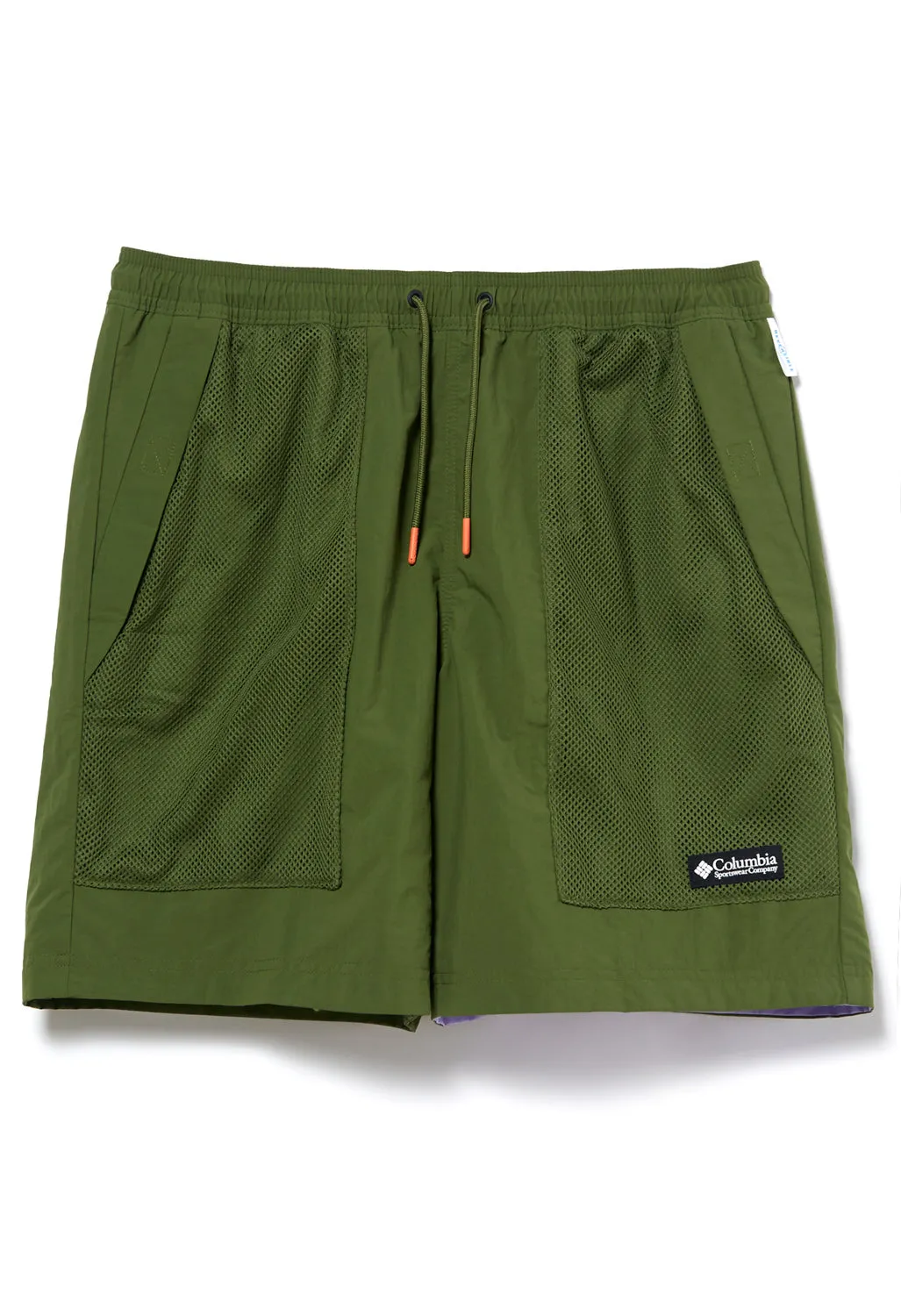 Columbia Men's Deschutes Valley Reversible Shorts - Pesto/Pesto Frosted Purple