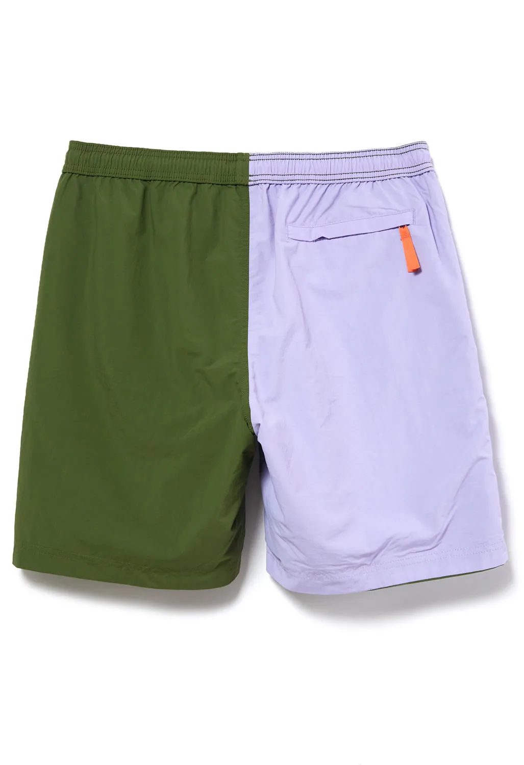 Columbia Men's Deschutes Valley Reversible Shorts - Pesto/Pesto Frosted Purple