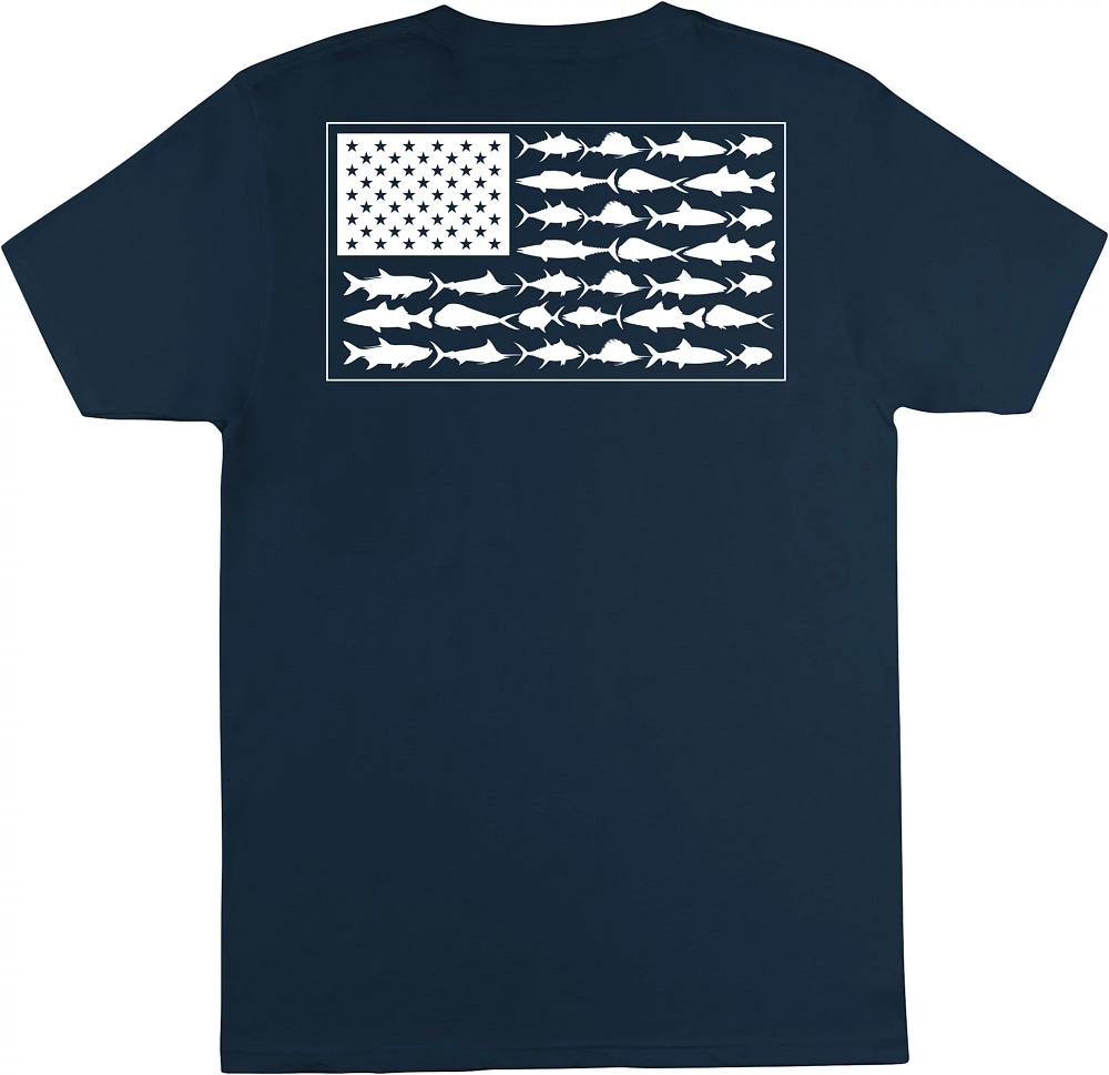 Columbia Men's Americana Saltwater Fish Flag T-Shirt