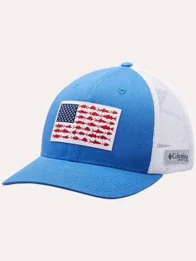     COLUMBIA  PFG Mesh Snap Back Fish Flag Hat    