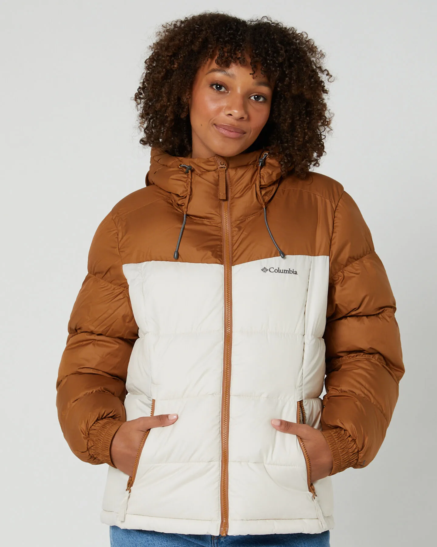 Columbia Pike Lake Ii Insulated Jacket - Camel Brown / Chalk | SurfStitch