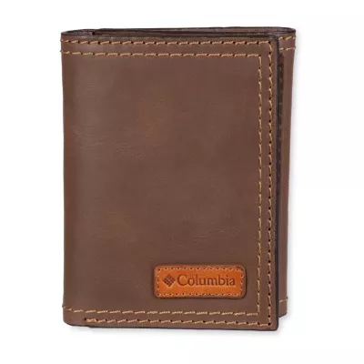 Columbia Rfid Extra Capacity Trifold Mens Personalized Trifold Wallet