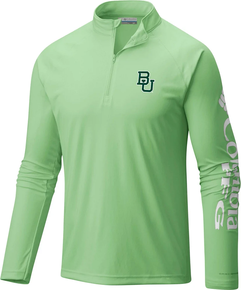 Columbia Sportswear Men's Baylor University Terminal Tackle 1/4 Zip Sweatshirt