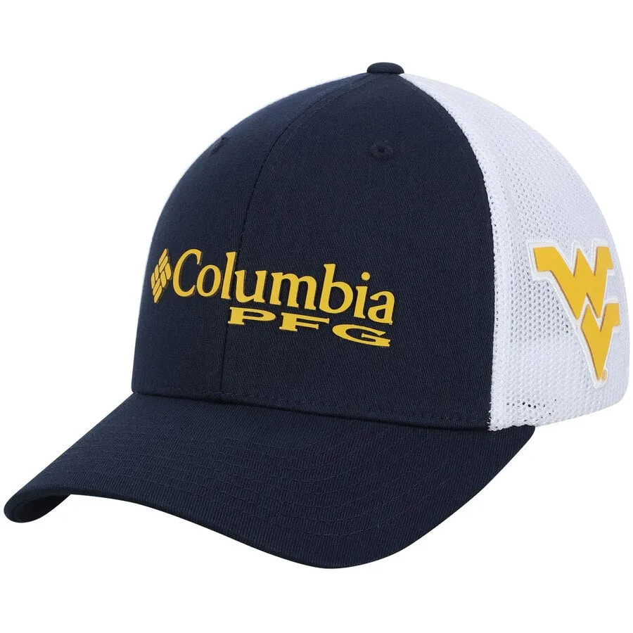 COLUMBIA WEST VIRGINIA PFG MESH FLEX FIT HAT