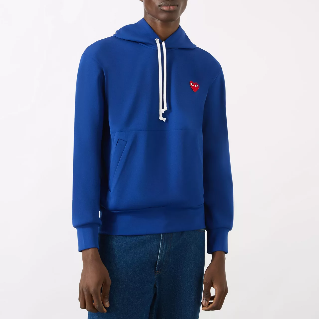 COMME DES GARÇONS PLAY Icon Heart Drawstring Hoodie - Navy