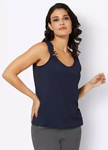 Creation L Sleeveless Round Neck Top | Grattan