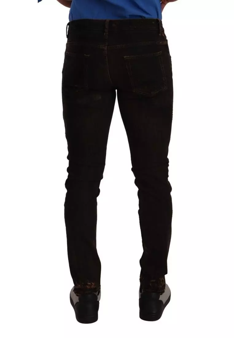 Dolce & Gabbana Dolce & Gabbana Cotton Skinny Denim Jeans with DG Crown Logo