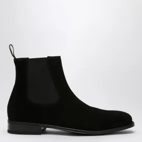 Doucal's    Doucal's Black Suede Ankle Boot