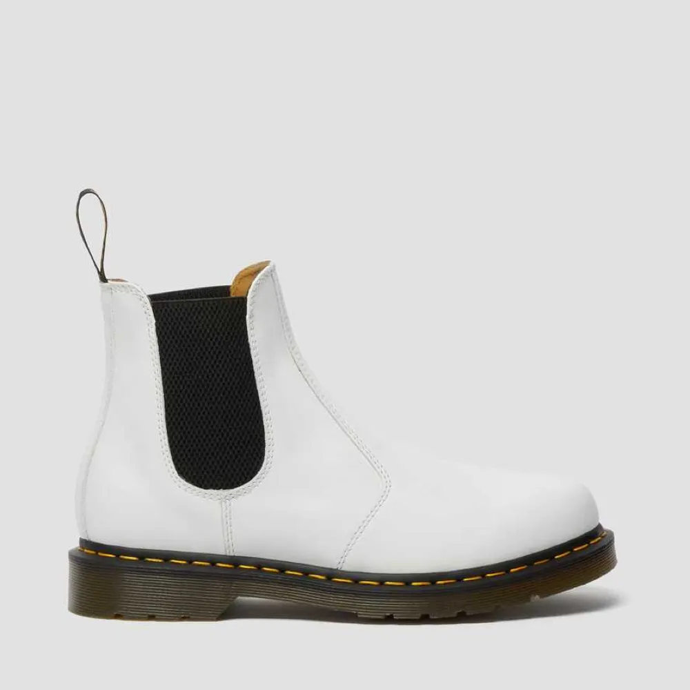 Dr. Martens Women's 2976 Chelsea Softy T Pull On Leather Boot (White)