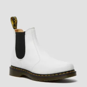 Dr. Martens Women's 2976 Chelsea Softy T Pull On Leather Boot (White)