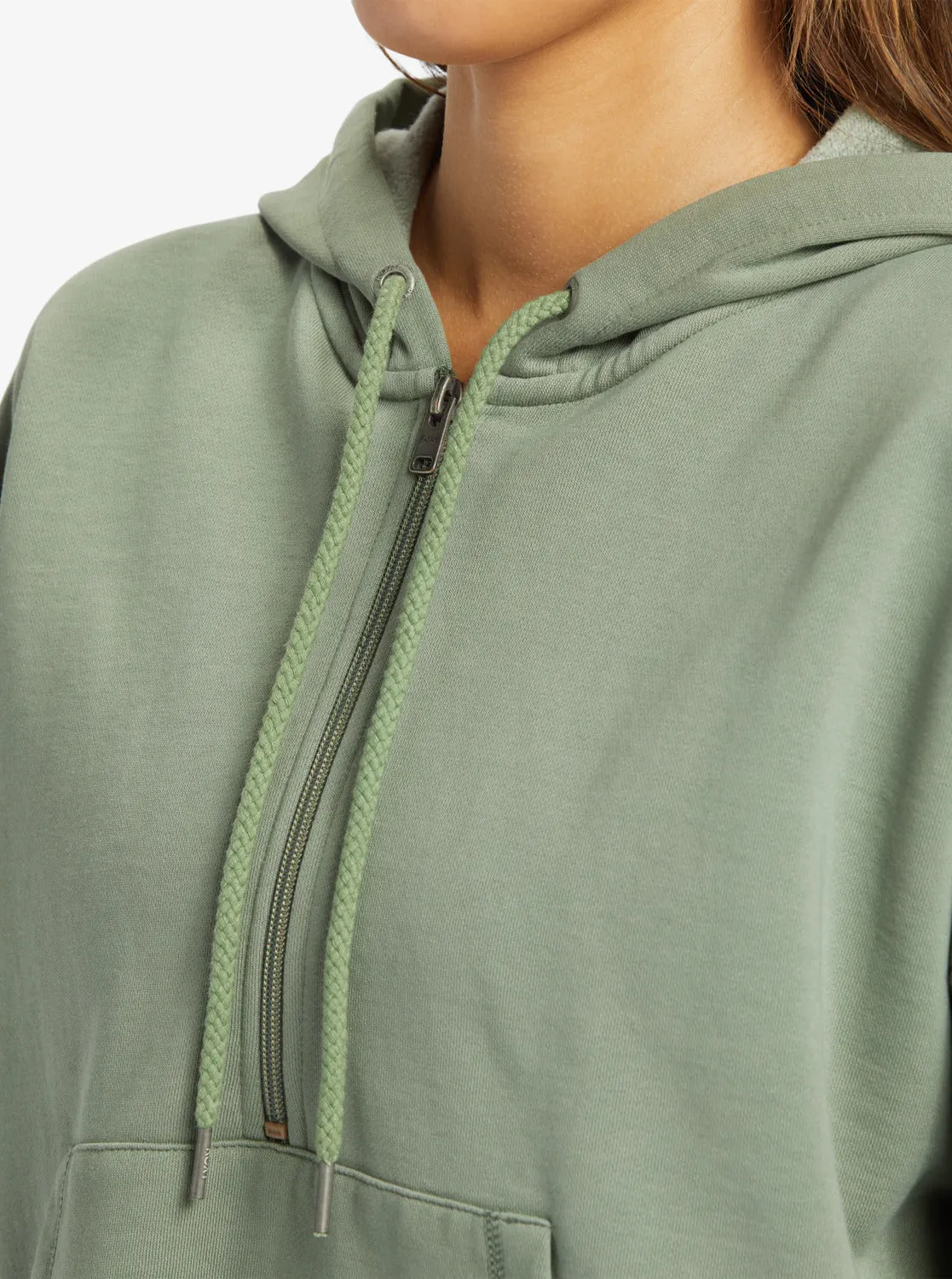 Drakes Cove Half-Zip Hoodie - Agave Green