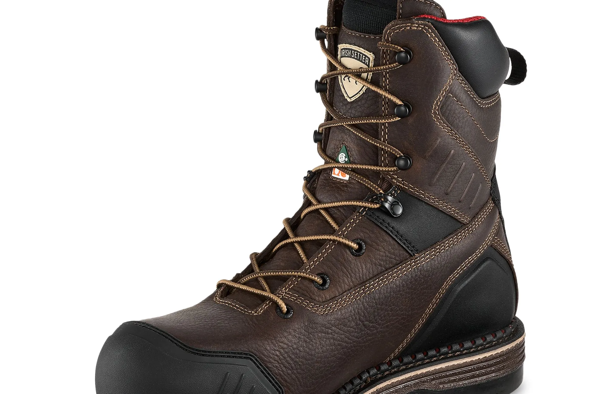 Edgerton XD  Men's 8-inch Waterproof Leather Puncture Resistant Safety Toe Boot