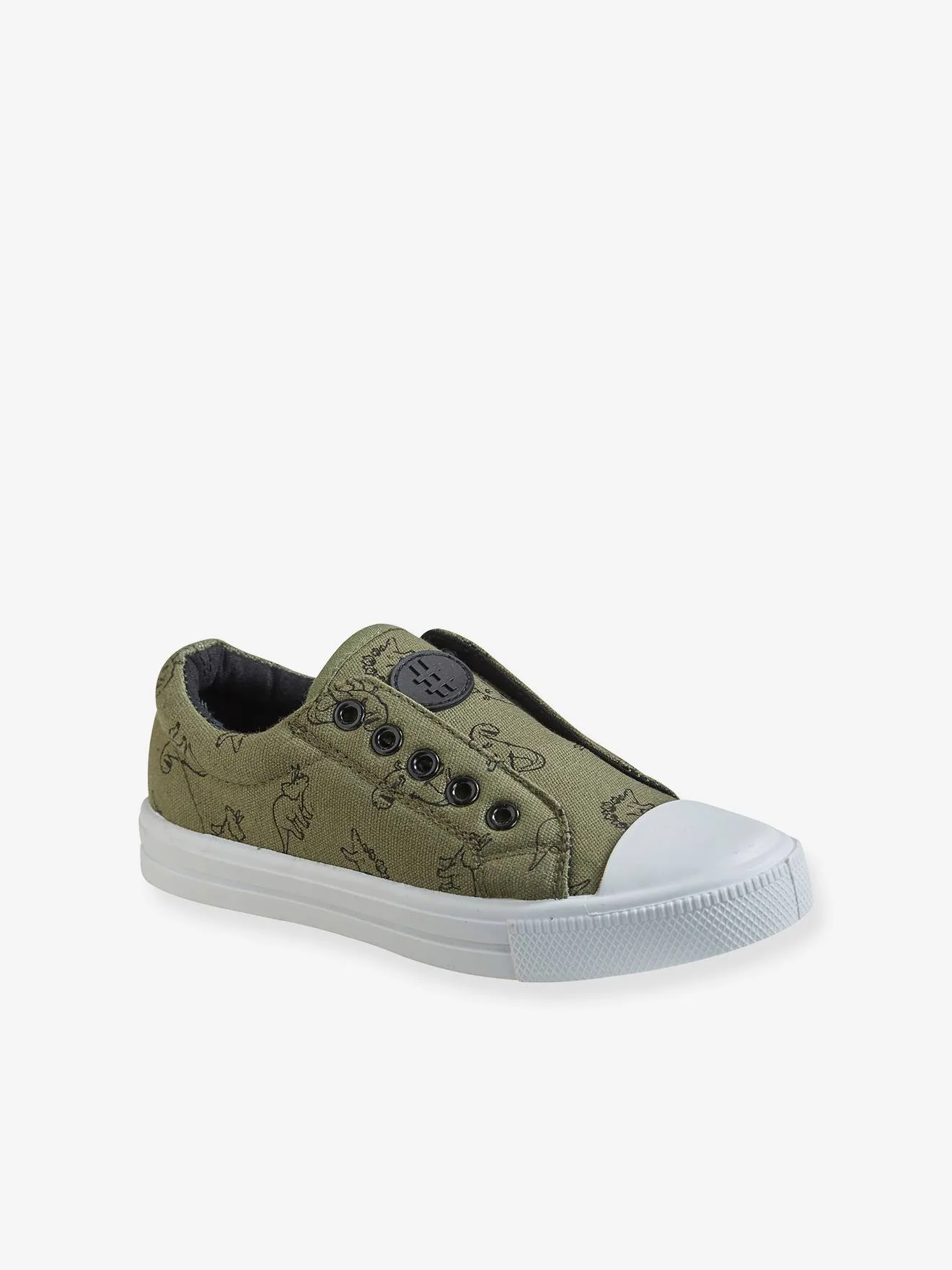 Elasticated Canvas Trainers for Boys - blue