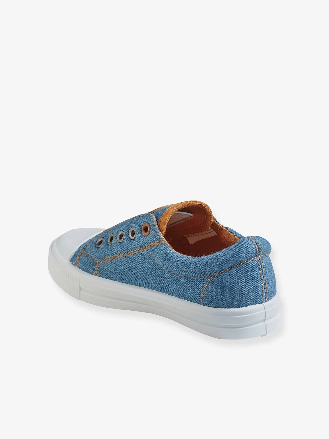 Elasticated Canvas Trainers for Boys - blue