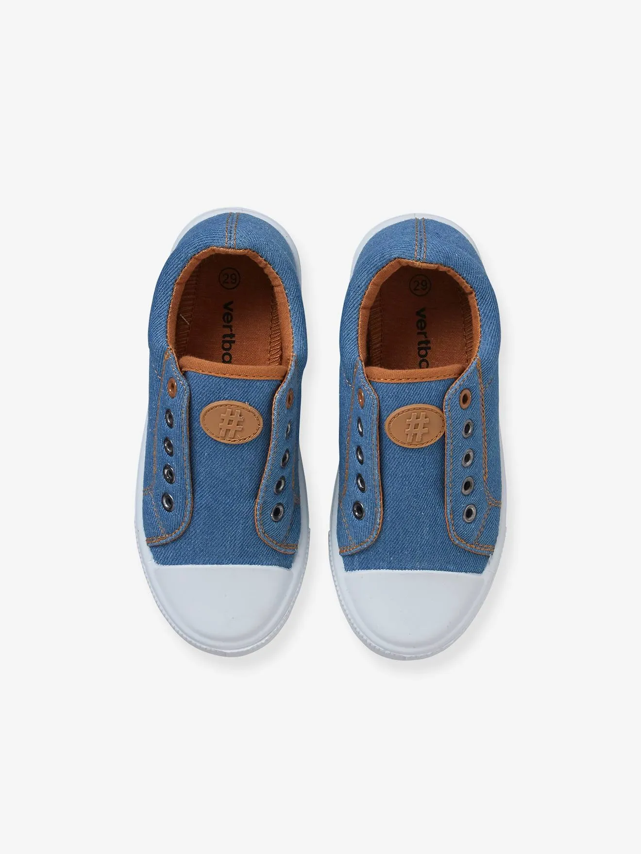 Elasticated Canvas Trainers for Boys - blue