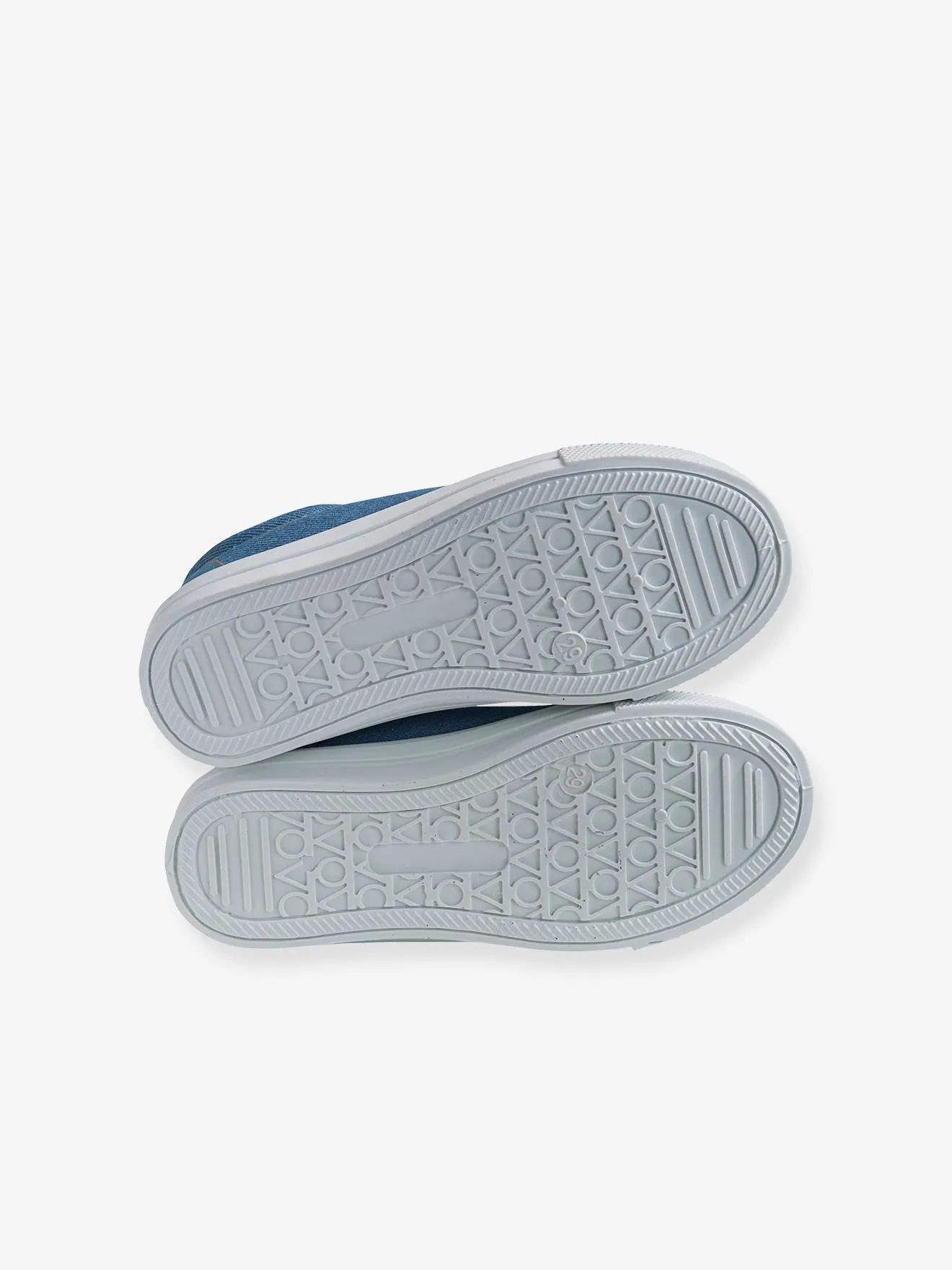 Elasticated Canvas Trainers for Boys - blue