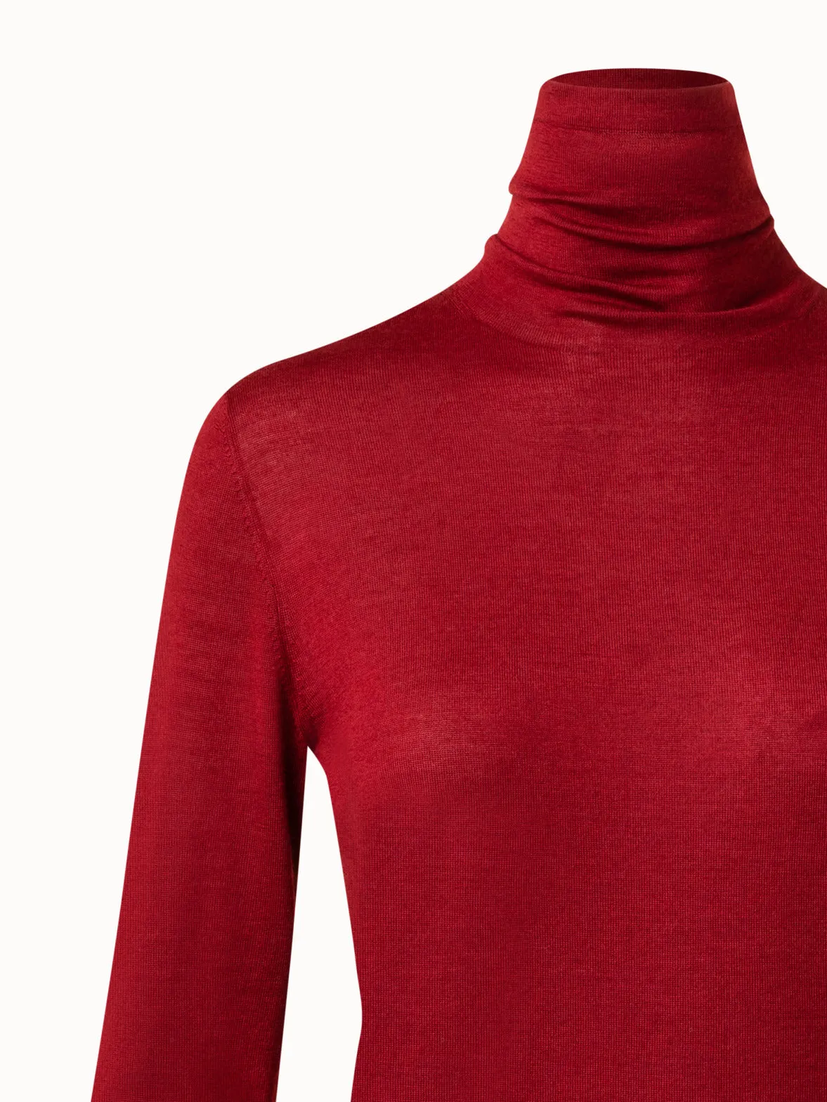 Fine Gauge Cashmere Silk Knit Pullover