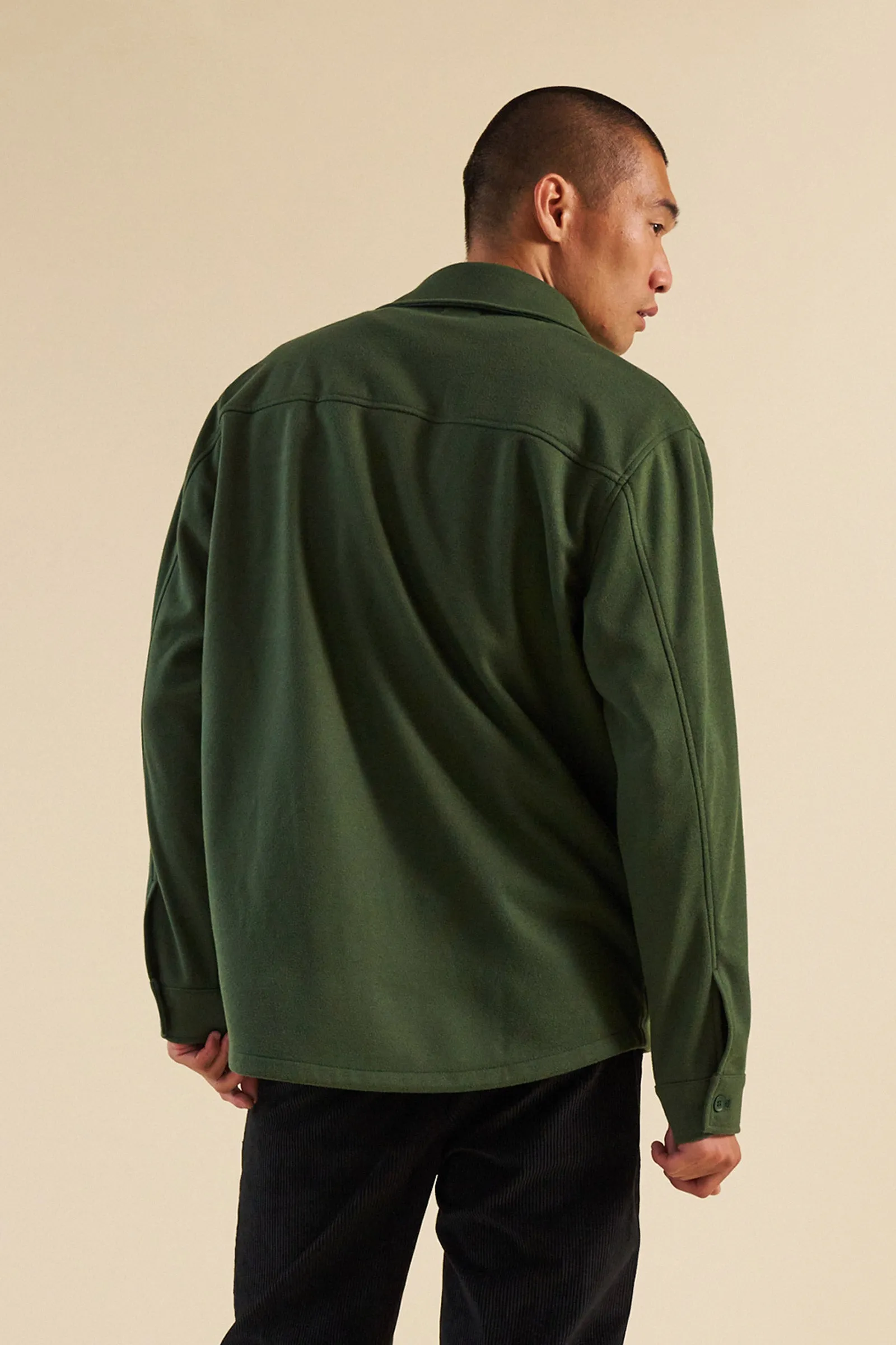 FOREST GREEN WORK PULLOVER