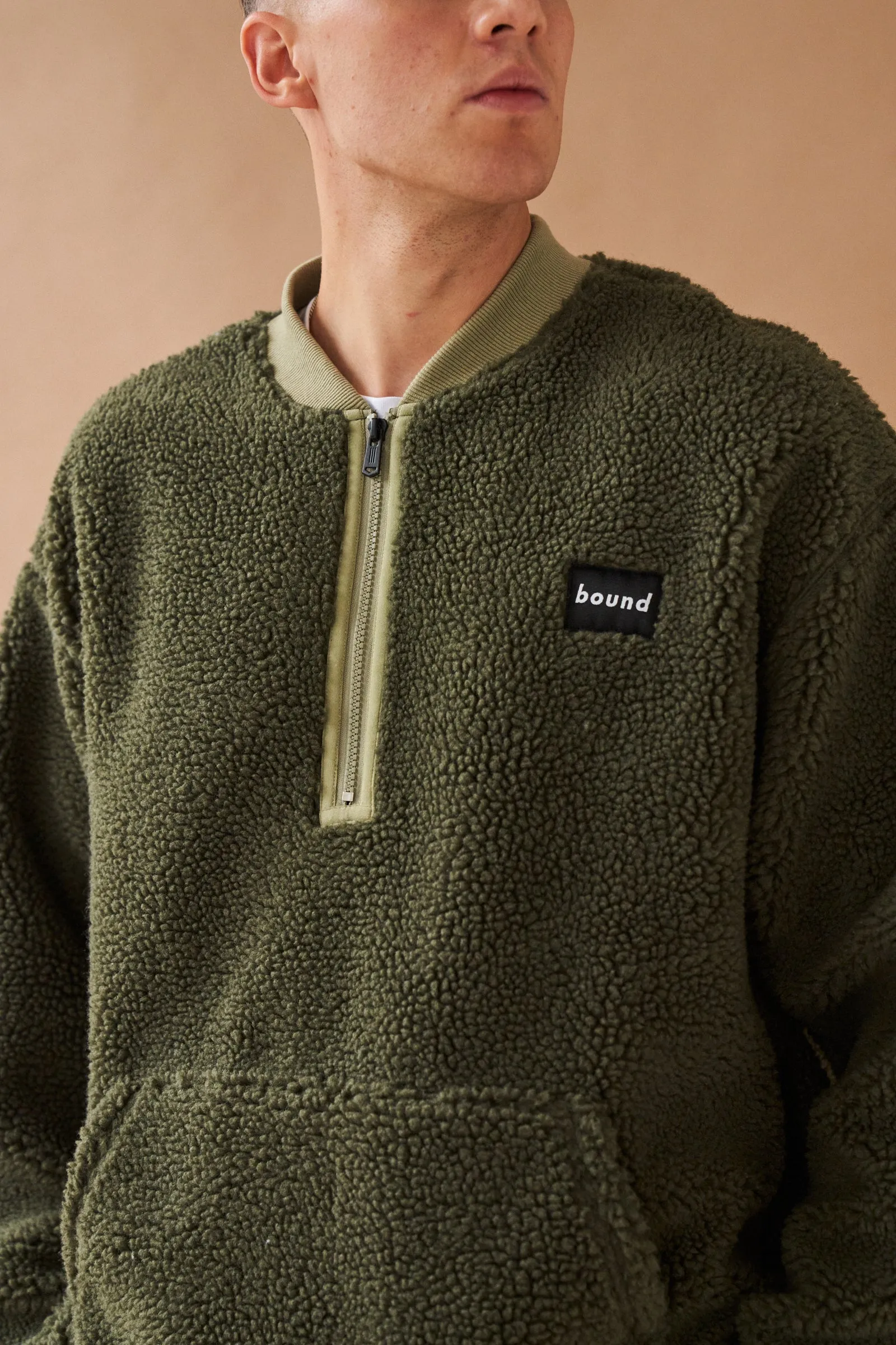 FOREST HALF ZIP FLEECE PULLOVER