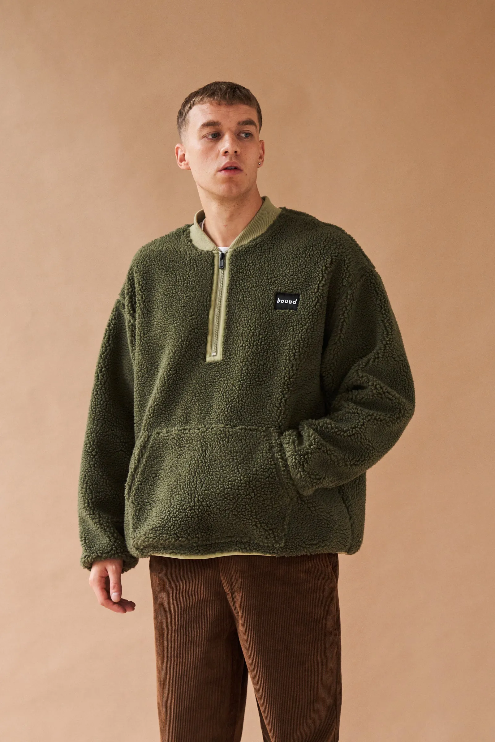 FOREST HALF ZIP FLEECE PULLOVER