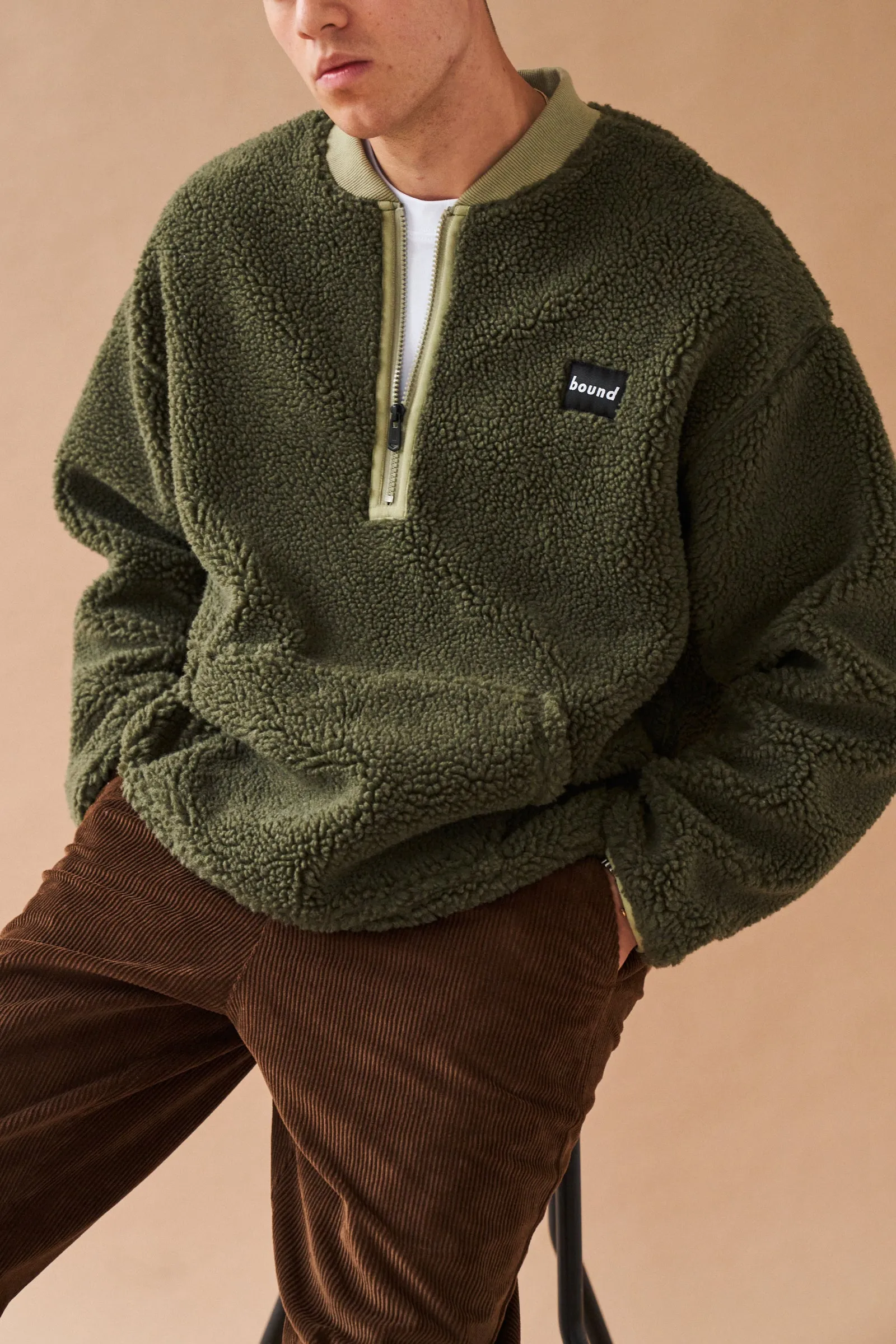 FOREST HALF ZIP FLEECE PULLOVER