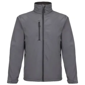 Fort Workwear 204 Selkirk Waterproof and Fleece Lined Softshell Work Jacket (Grey)