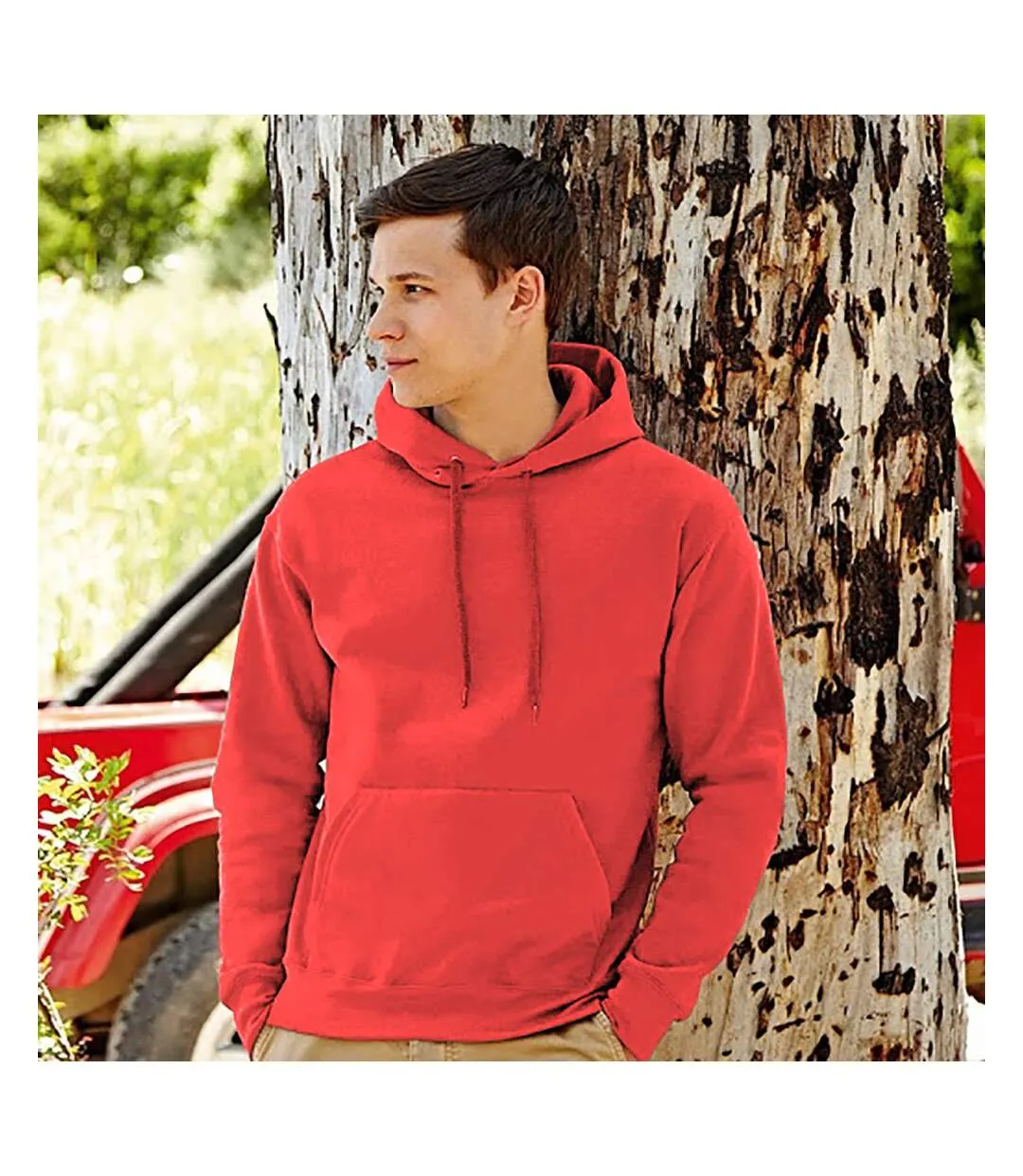 Fruit Of The Loom Mens Premium 70/30 Hooded Sweatshirt / Hoodie (Red) - UTRW3163