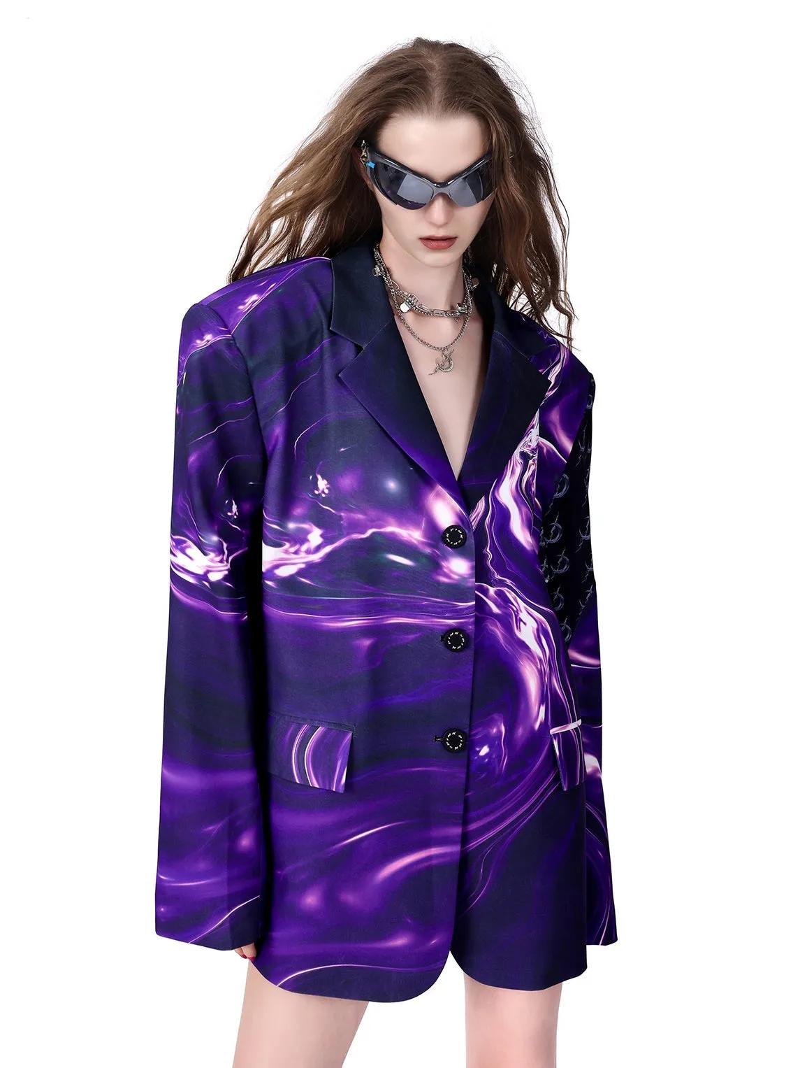 Galaxy Print OverSize Jacket