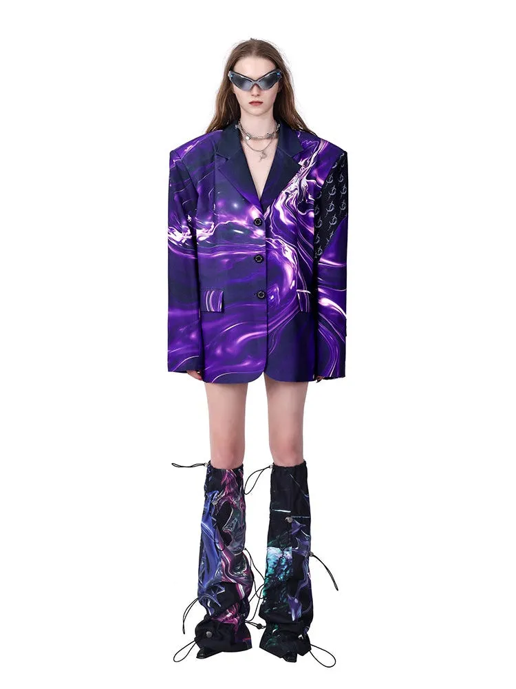 Galaxy Print OverSize Jacket