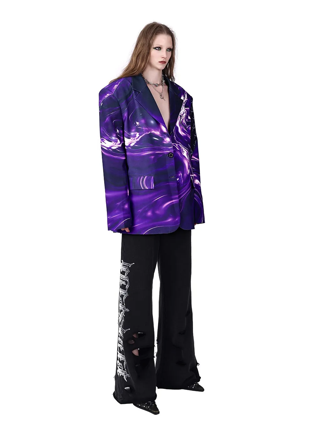 Galaxy Print OverSize Jacket