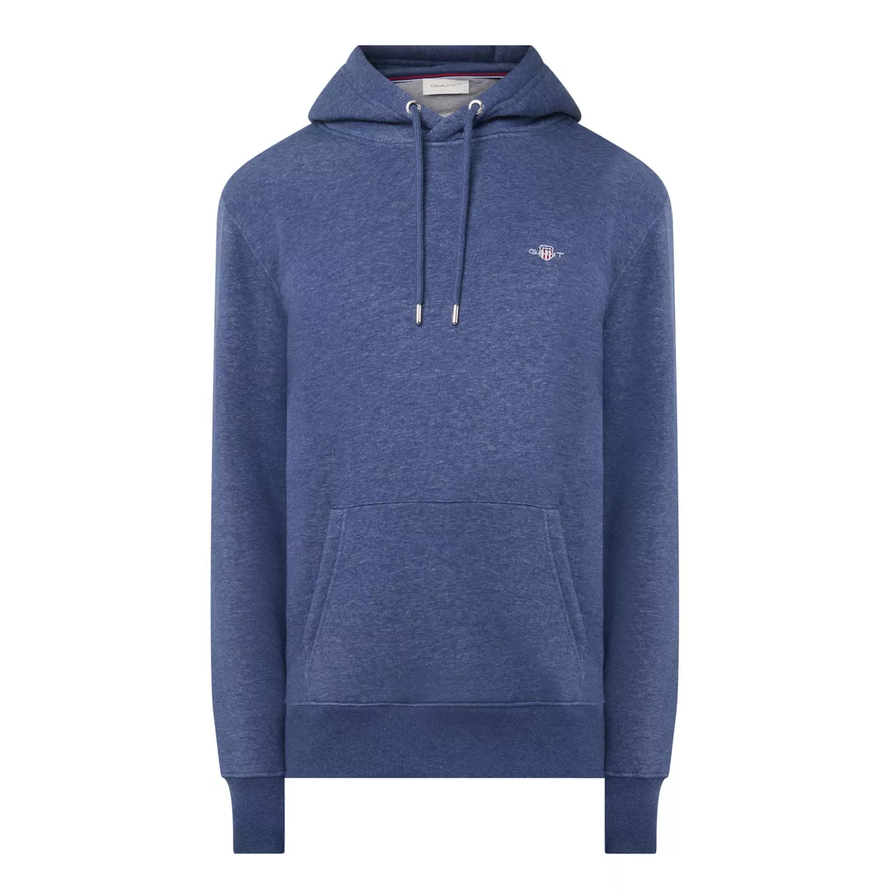 GANT Shield Logo Drawstring Hoodie - Dark Blue