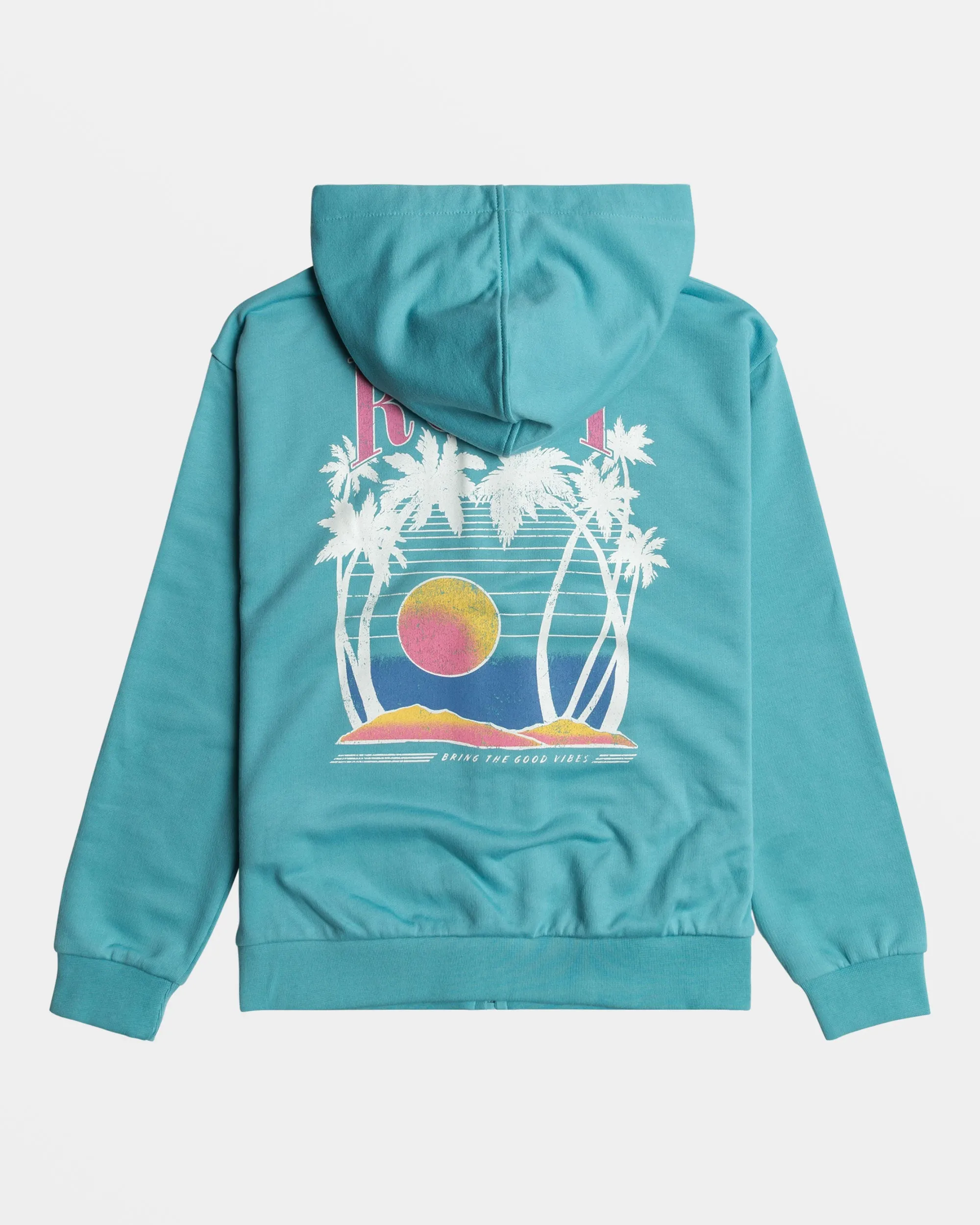 Girls 4-16 Evening Hike Zip Hoodie - Maui Blue