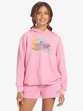 Girls 4-16 Sun My Sweet Sun B Oversized Hoodie - Sachet Pink