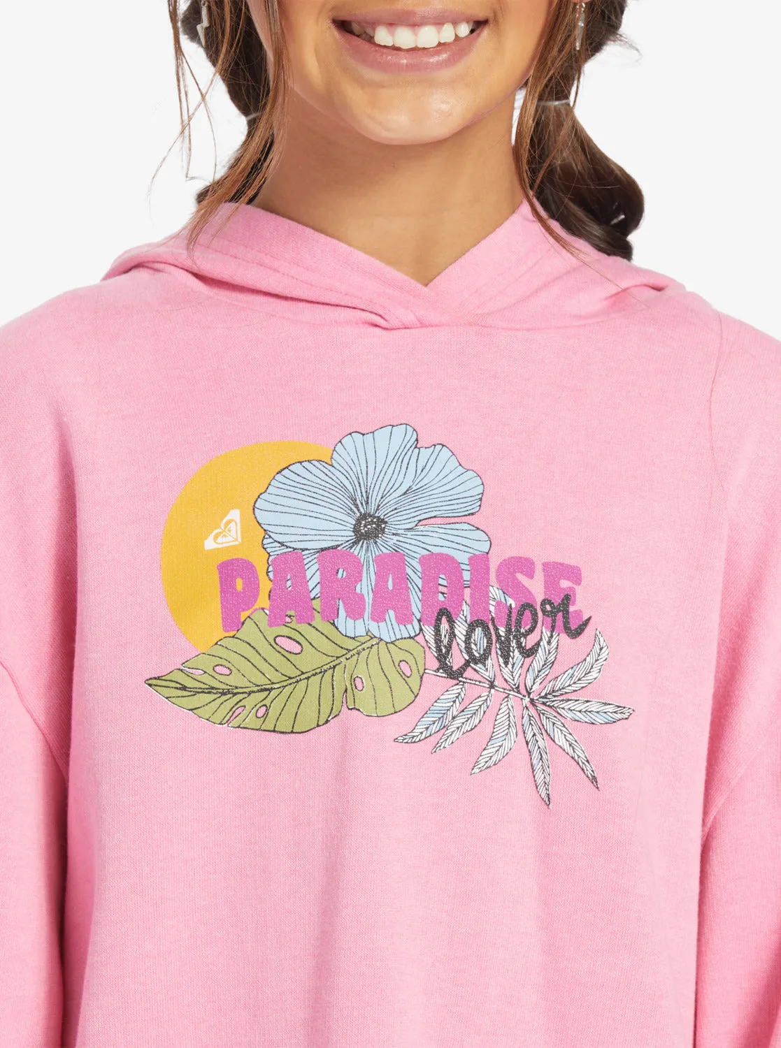 Girls 4-16 Sun My Sweet Sun B Oversized Hoodie - Sachet Pink