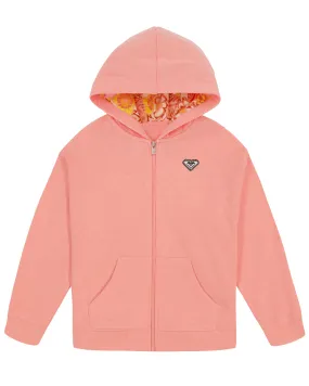 Girls 7-16 Wild Flower Front Zip Hoodie