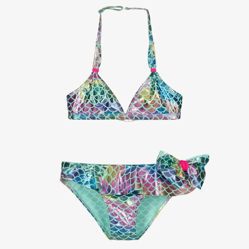 Girls Blue Mermaid Bikini