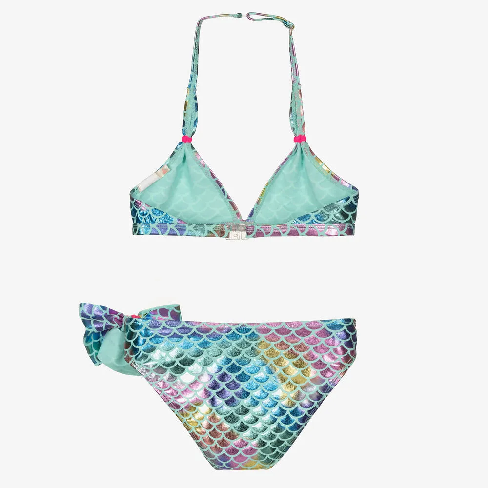 Girls Blue Mermaid Bikini