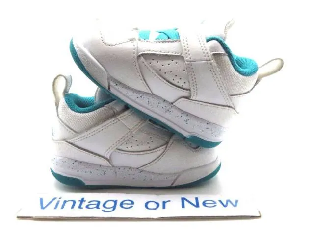 Girls nike air jordan flight 45 white turbo green volt ice td 2014 sz 5c