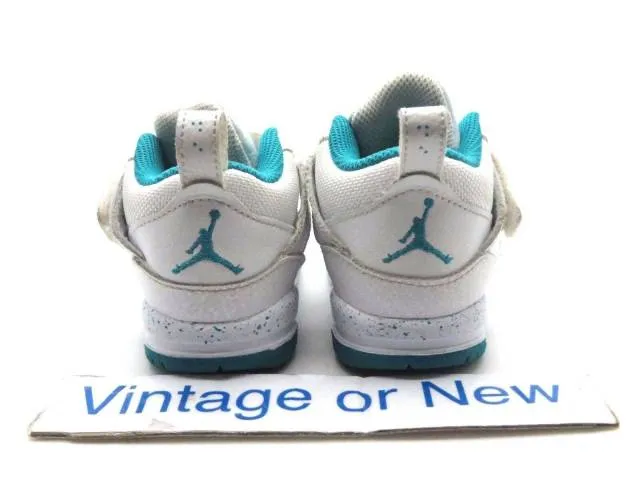 Girls nike air jordan flight 45 white turbo green volt ice td 2014 sz 5c