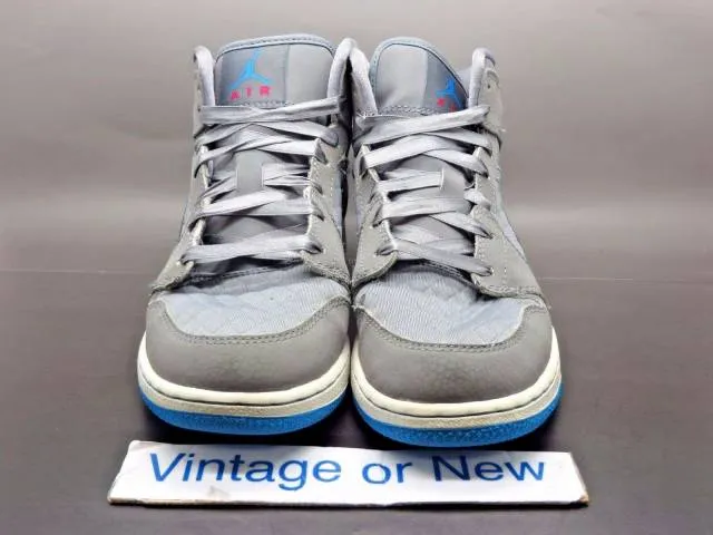 Girls' nike air jordan i 1 phat cool grey blue glow white gs 2011 sz 5y