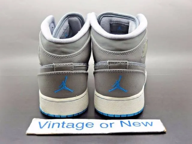 Girls' nike air jordan i 1 phat cool grey blue glow white gs 2011 sz 5y