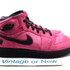 Girls nike air jordan i 1 phat valentine's spark pink black gs 2011 sz 6.5y