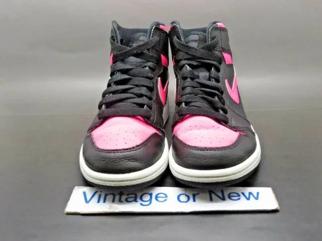 Girls nike air jordan i 1 retro high black hyper pink white gp 2017 sz 2y