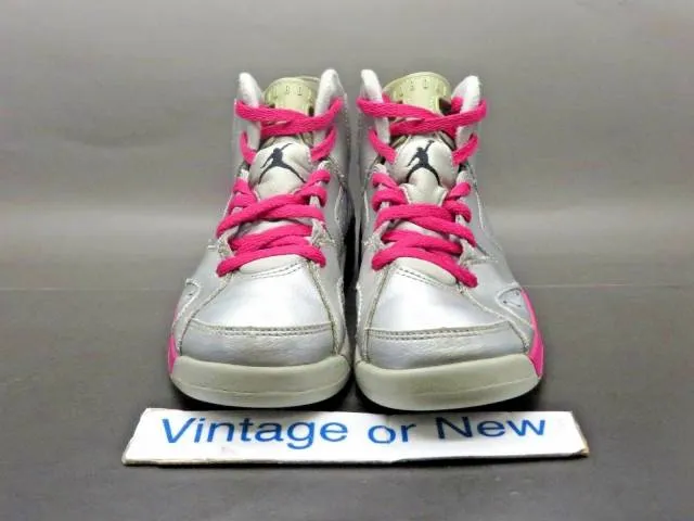 Girls' nike air jordan vi valentine's day retro gp 2014 sz 13c