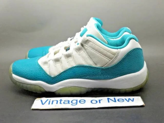 Girls' nike air jordan xi 11 low aqua turbo green retro gg 2014 sz 4.5y